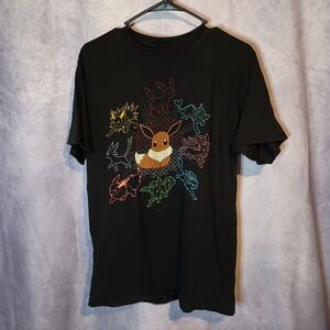 We Love Fine Eevee Evolutions Pokemon Graphic Tee